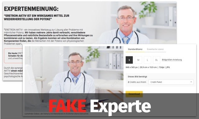 eretron aktiv fake arzt experte