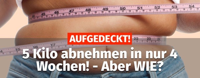 5 kilo abnehmen wie